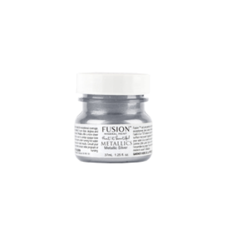 Fusion Mineral Paint metallikvärv Silver 37 ml