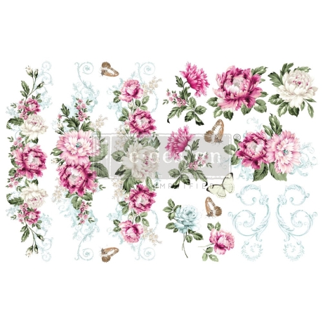 Redesign with Prima H2O siirdepilt Springtime peonies