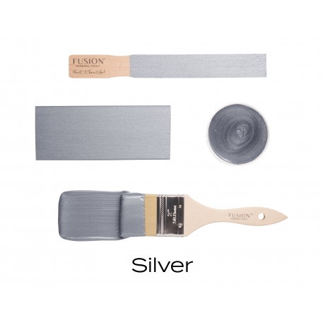 Fusion Mineral Paint metallikvärv Silver 