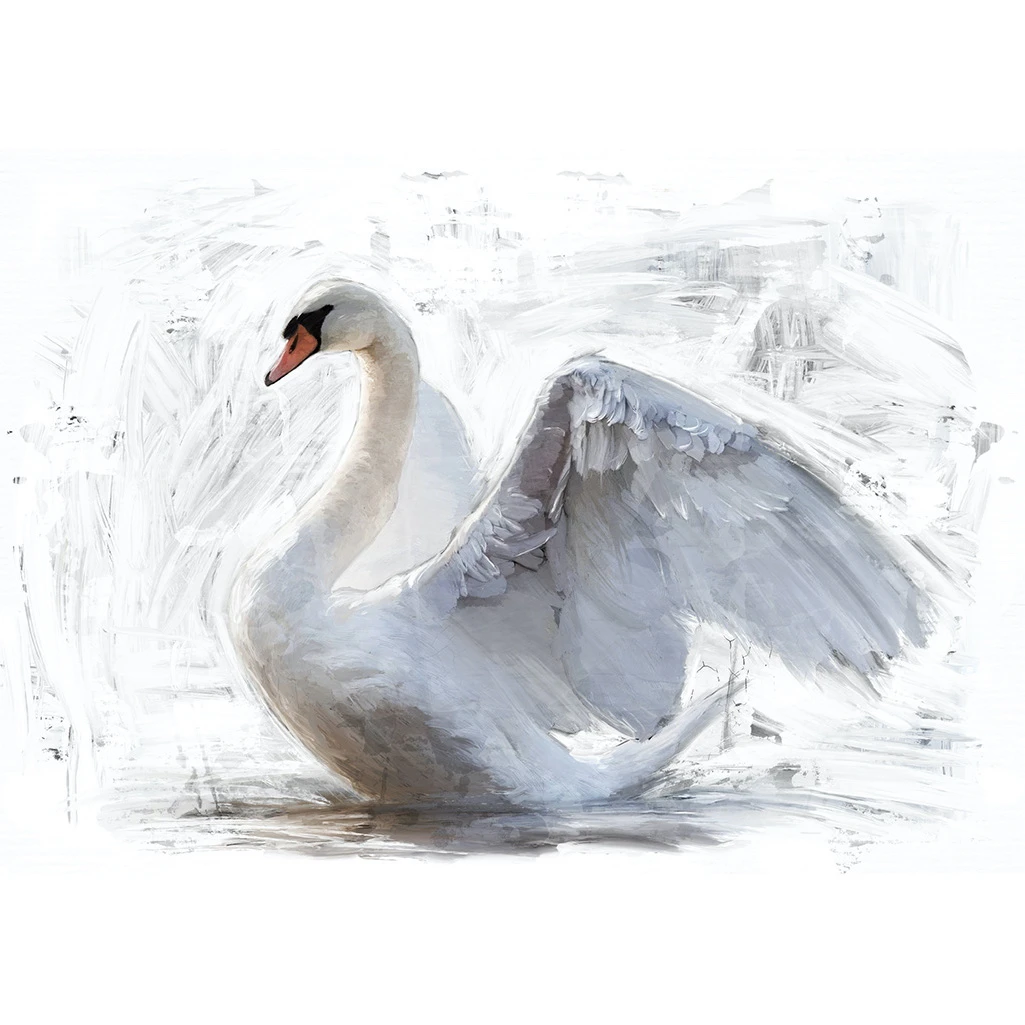 MINT dekupaaźipaber White Swan